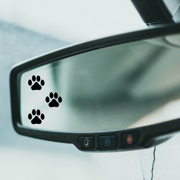 3/$15 Paw print rearview decal - Picture 1 of 2